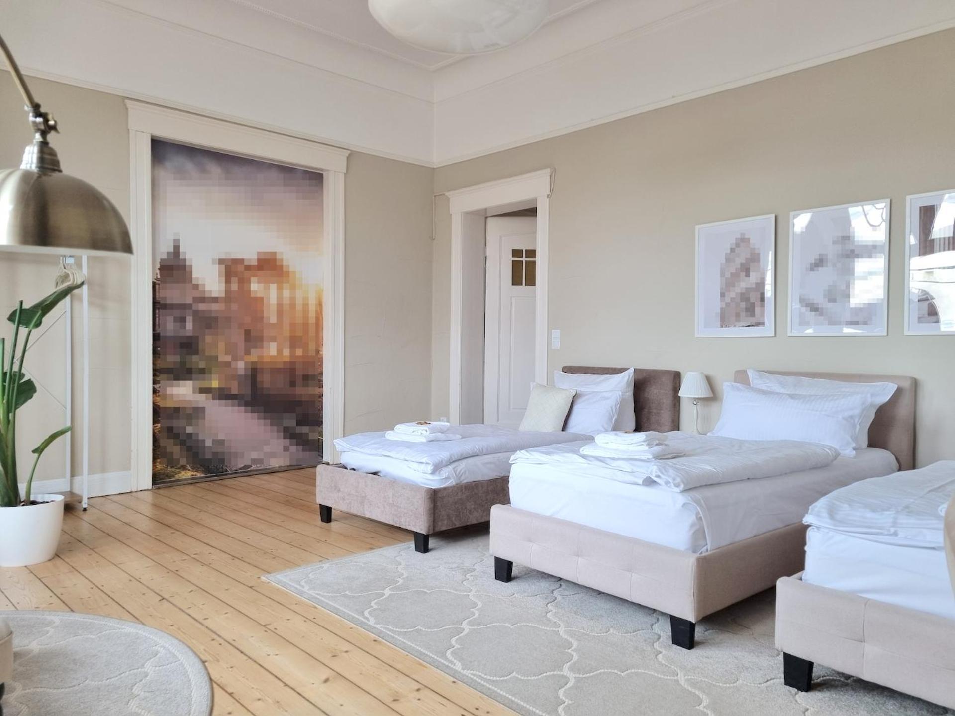 Charysma - Jugendstil Trifft Moderne, Schlafzimmer Mit Smart-Tv, Tischfussball, Darts, Parkplatz Hamelin Exterior foto